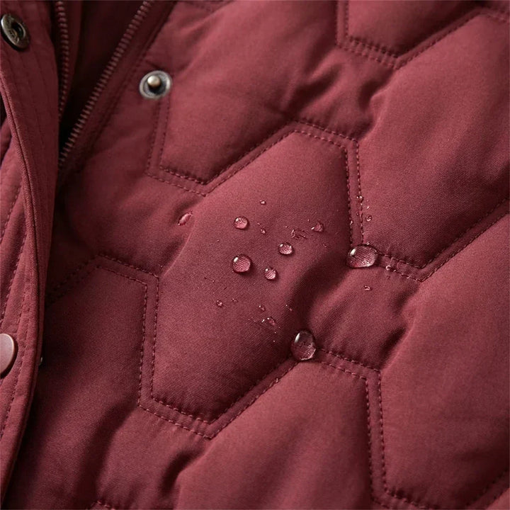 Maxi Quilted Hooded Coat