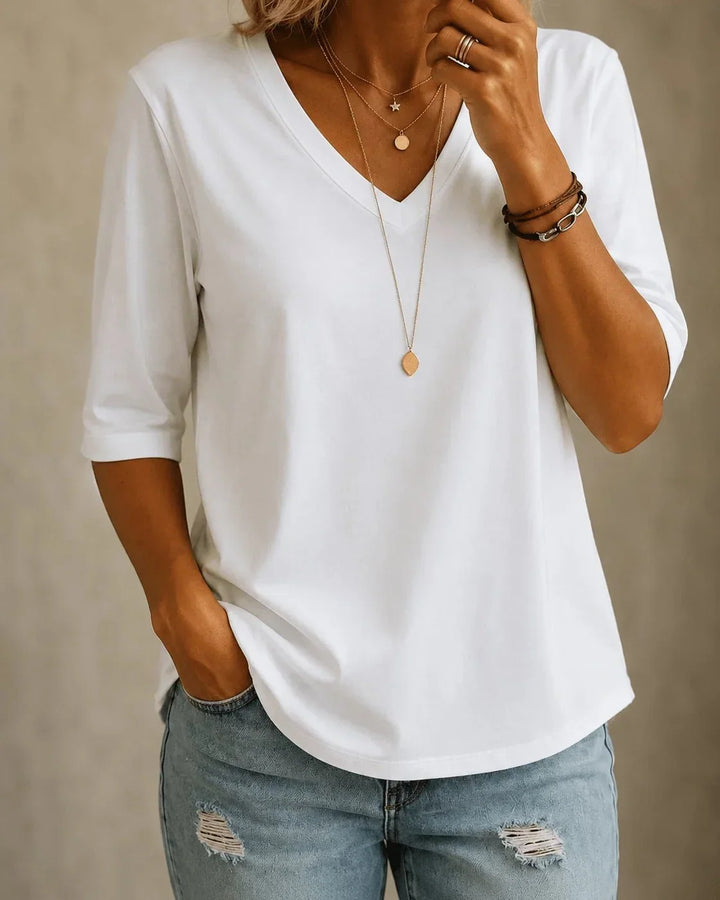Mary-Ann Comfort V-Neck Tee