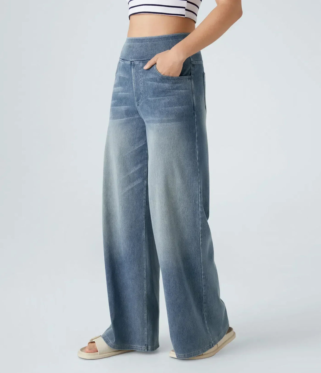 Eva | Comfortable &amp; Stretch High-Waist Trousers