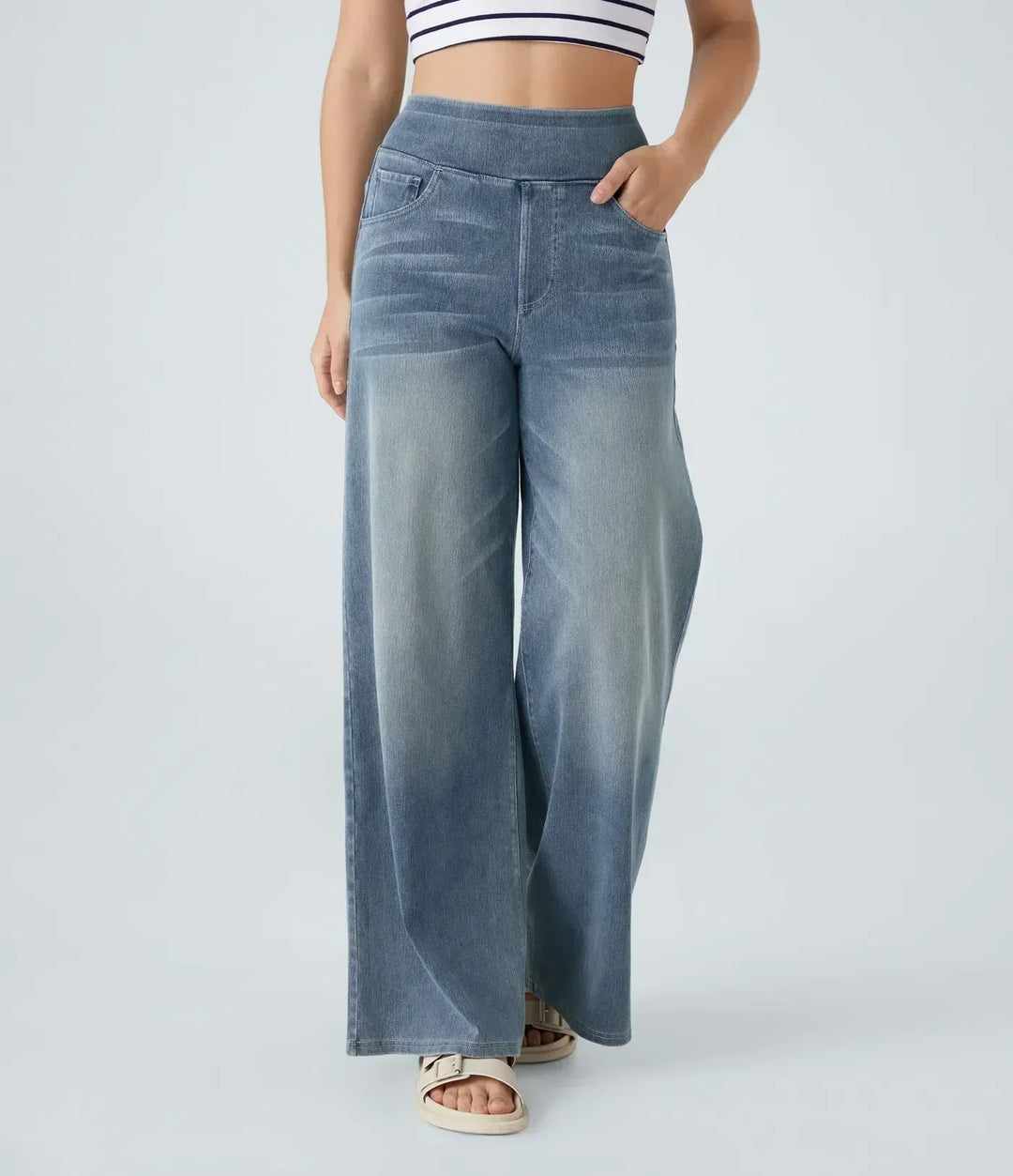 Eva | Comfortable &amp; Stretch High-Waist Trousers