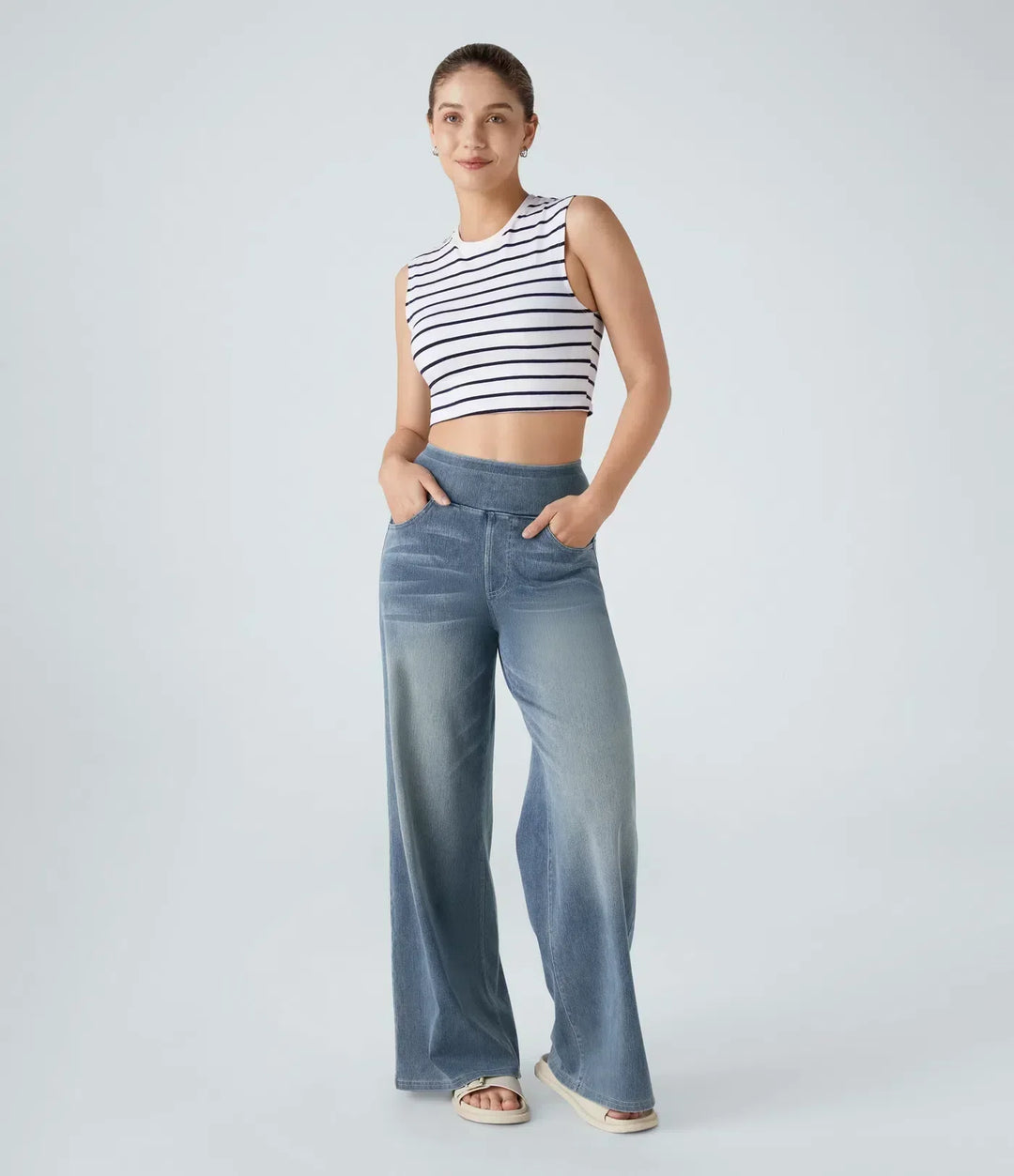 Eva | Comfortable &amp; Stretch High-Waist Trousers