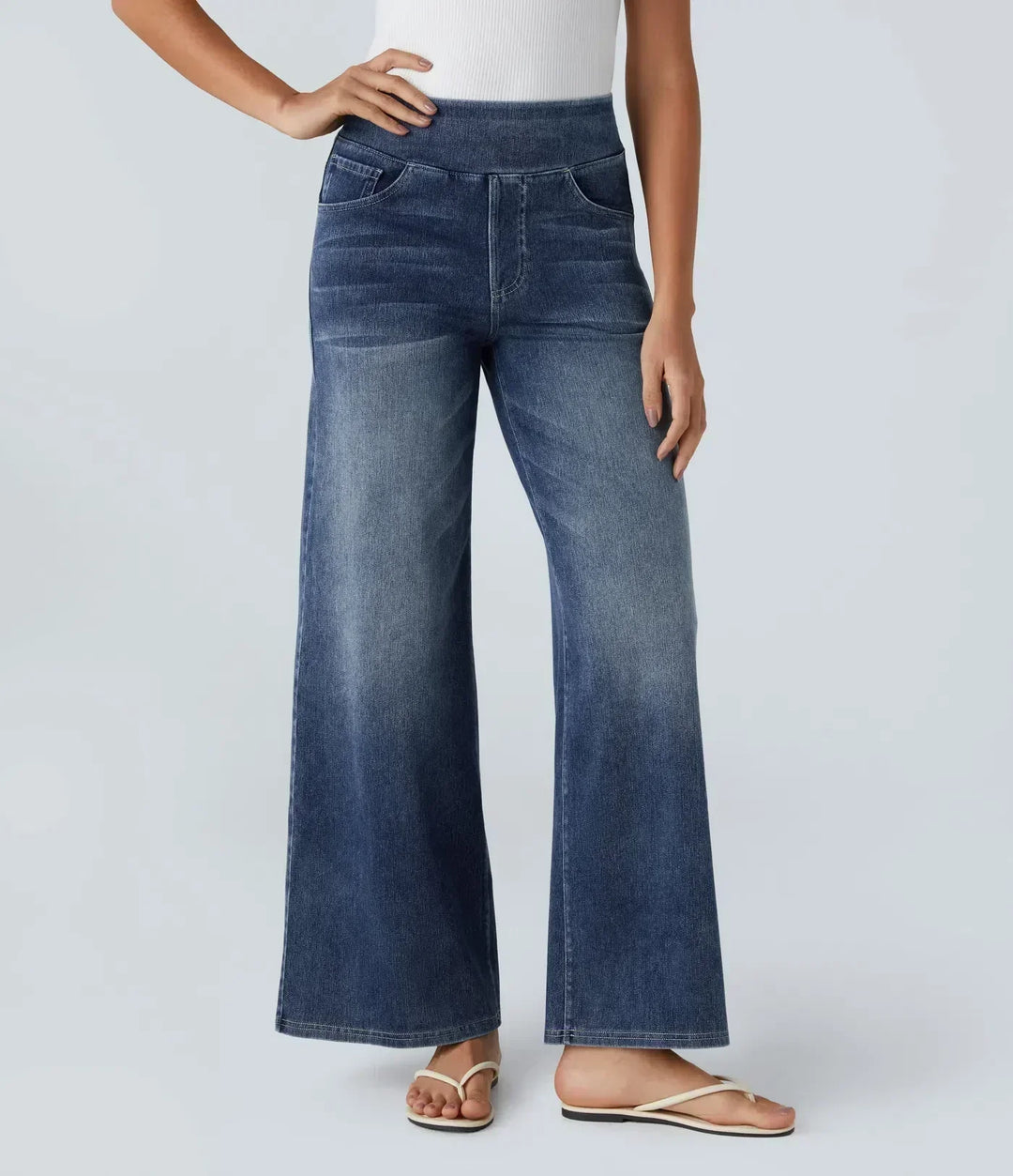 Eva | Comfortable &amp; Stretch High-Waist Trousers