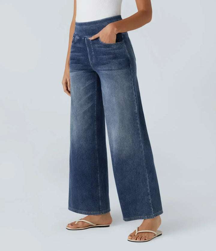 Eva | Comfortable &amp; Stretch High-Waist Trousers