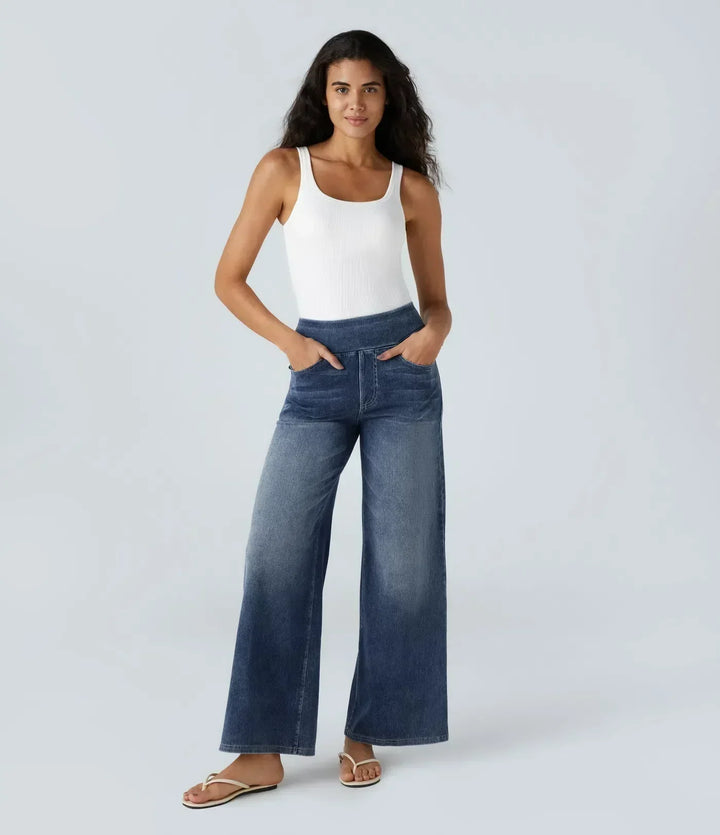 Eva | Comfortable &amp; Stretch High-Waist Trousers