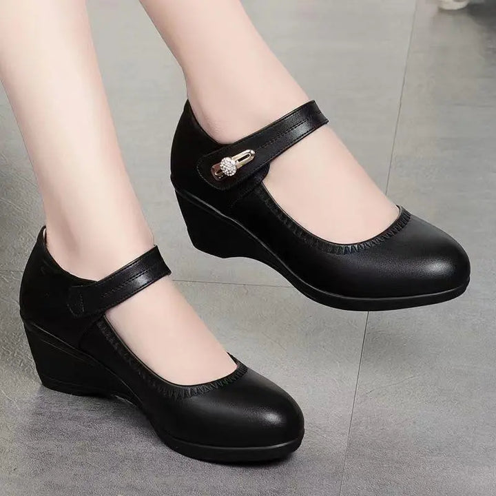 Kimberly | Mary Jane Wedge Shoes