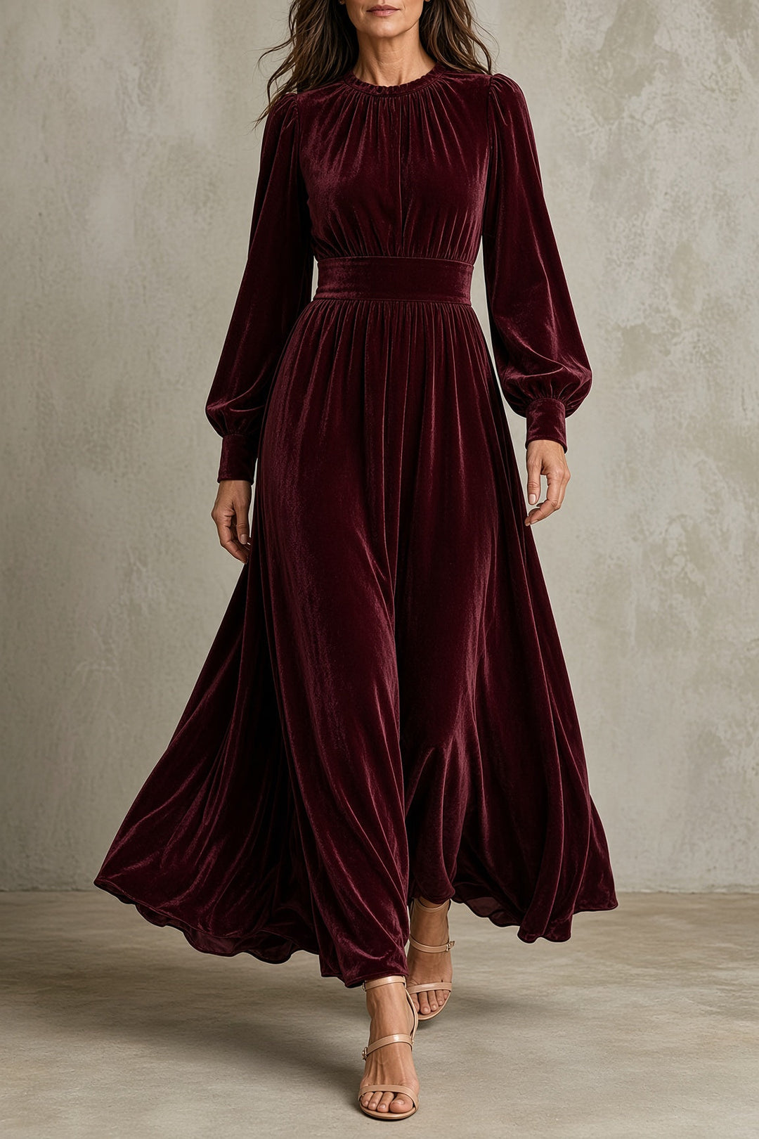 Elena Velvet Maxi Dress