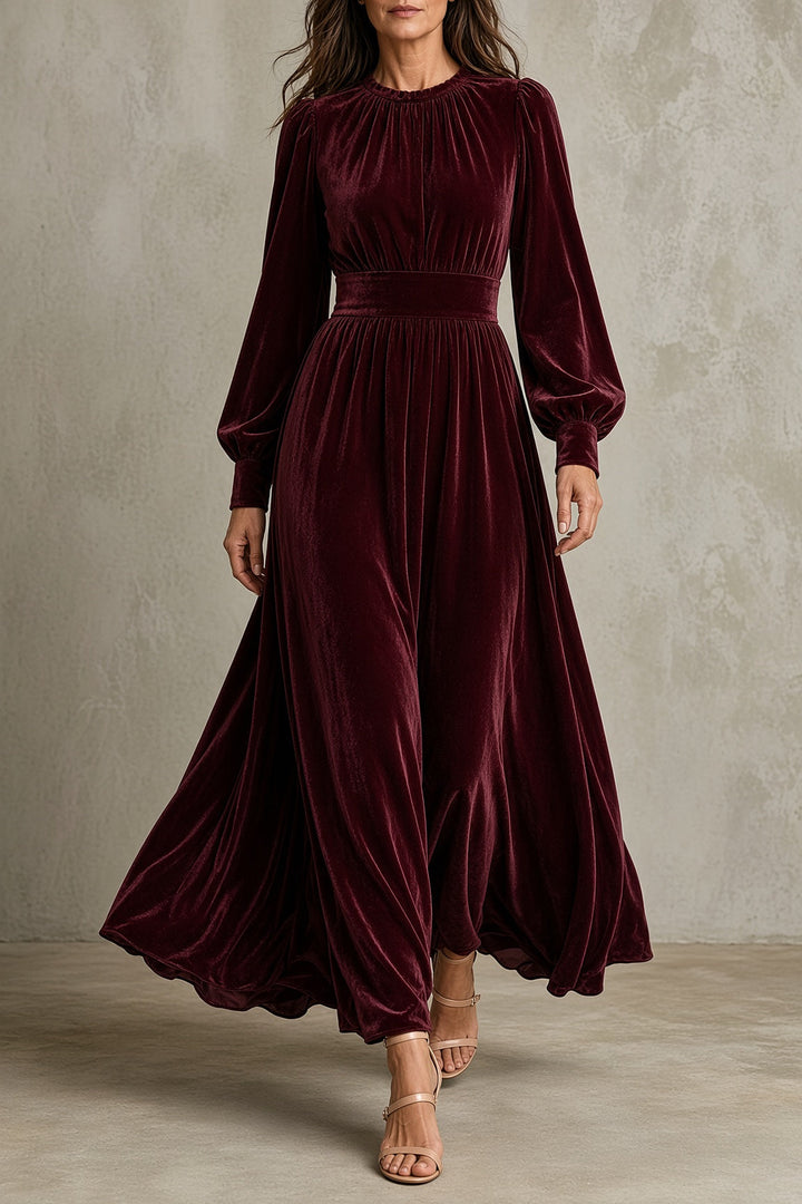 Elena Velvet Maxi Dress