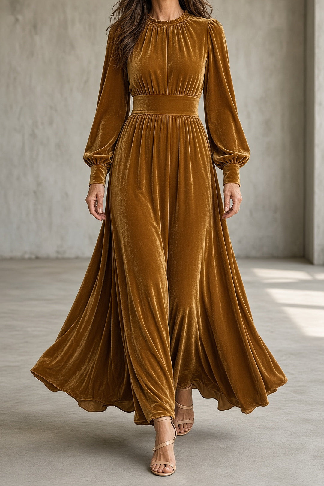 Elena Velvet Maxi Dress