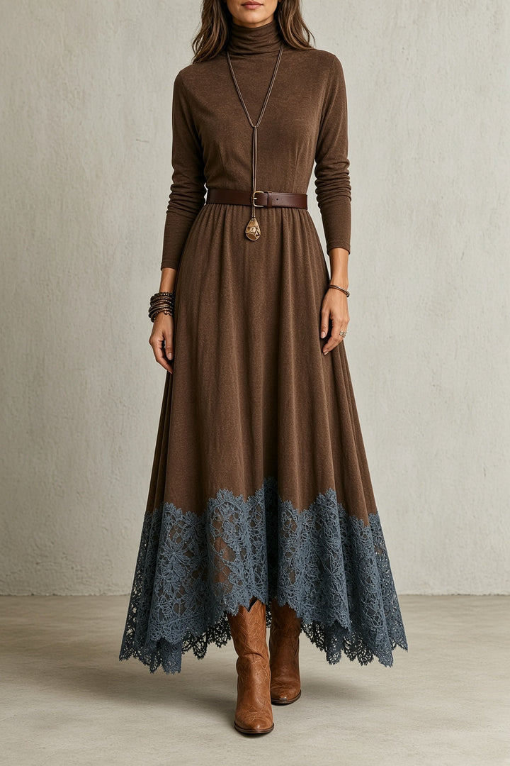 Sarah Vintage Turtleneck Dress