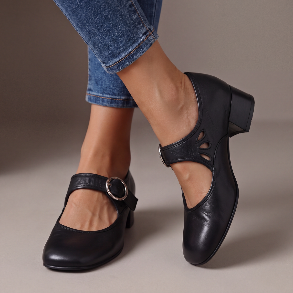 Adam | Block Heel Mary Jane Shoes