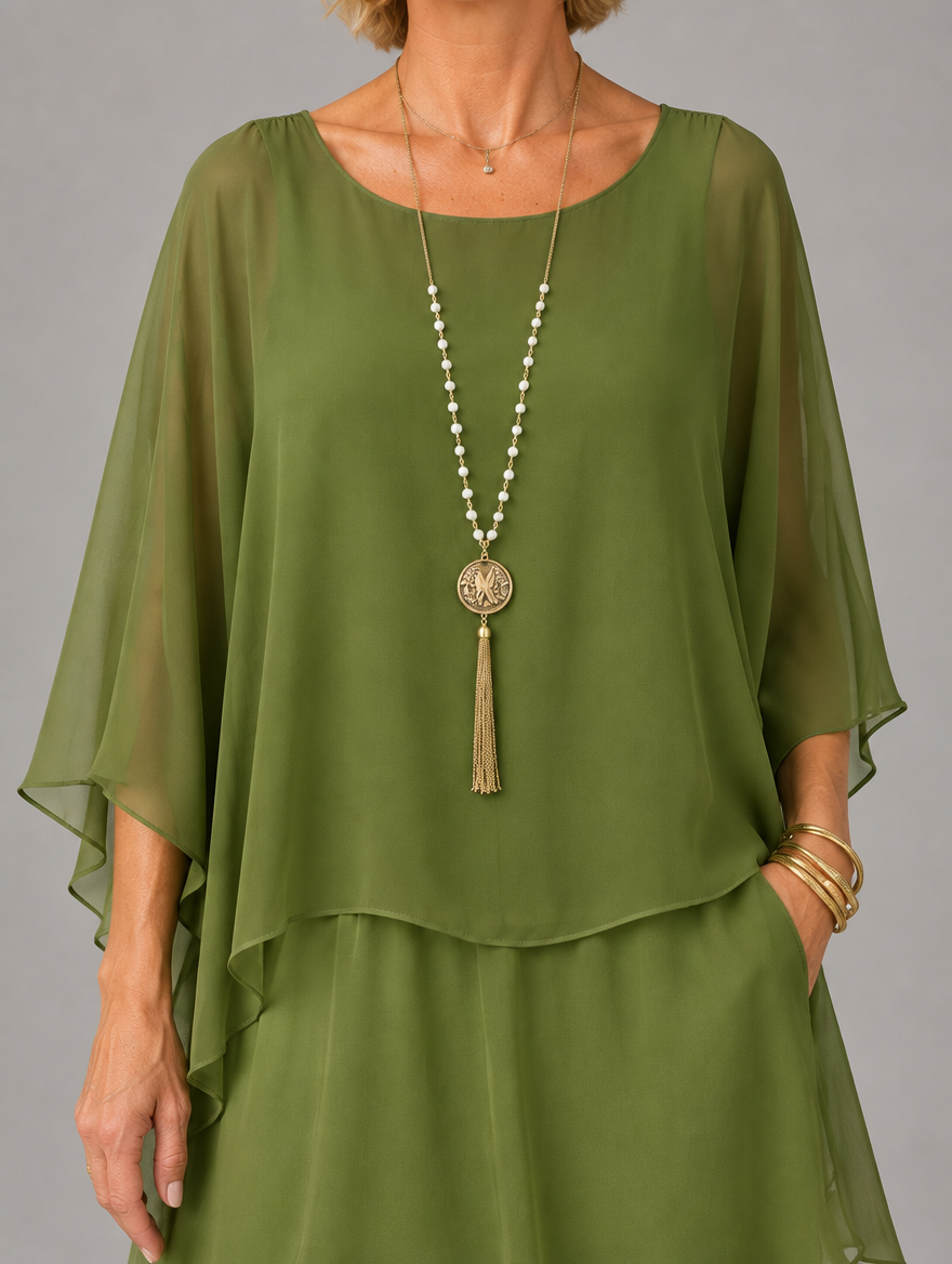 Cambria | Layered Ruffle Maxi Dress
