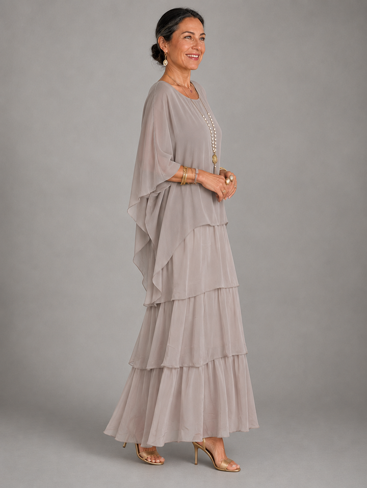 Cambria | Layered Ruffle Maxi Dress