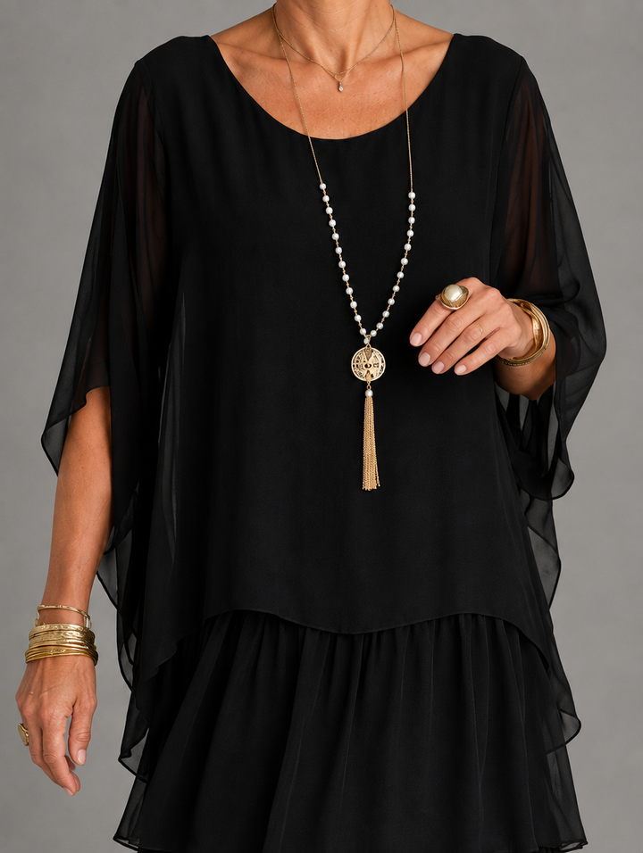 Cambria | Layered Ruffle Maxi Dress