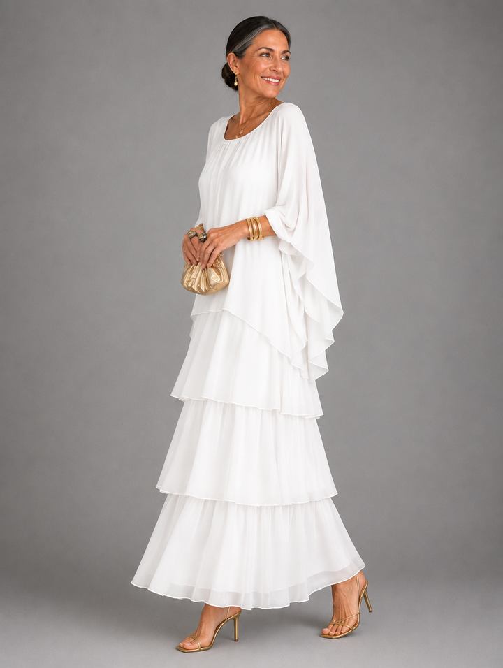 Cambria | Layered Ruffle Maxi Dress