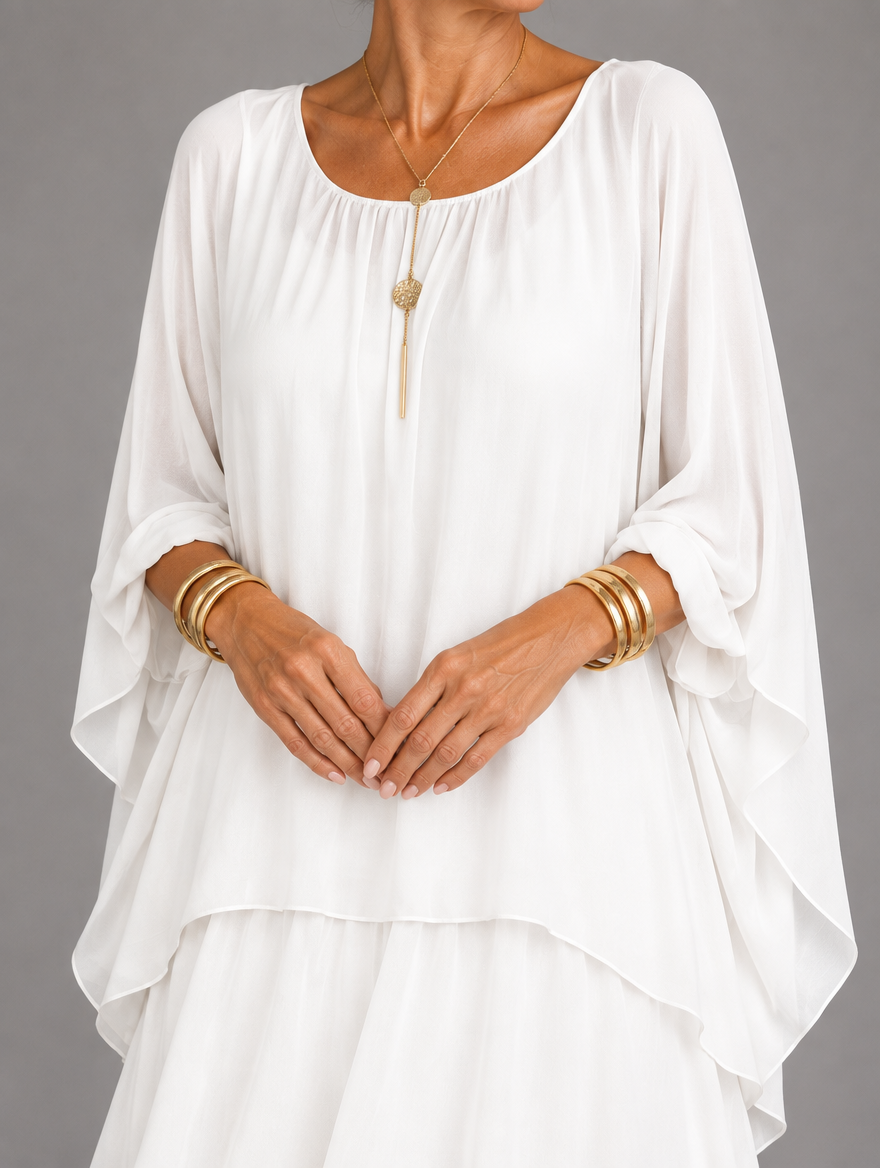 Cambria | Layered Ruffle Maxi Dress
