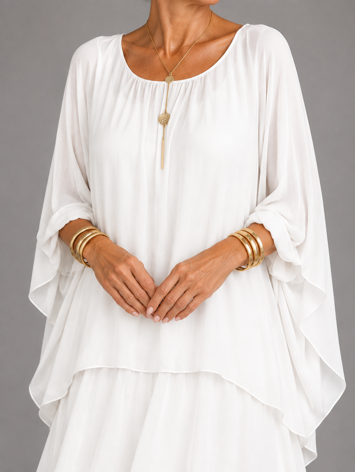 Cambria | Layered Ruffle Maxi Dress
