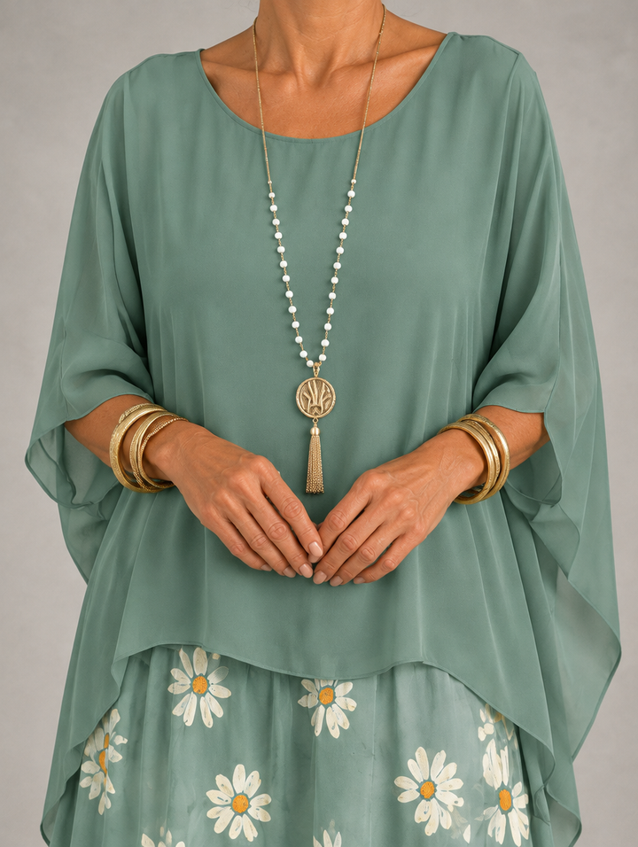 Cambria | Layered Ruffle Maxi Dress