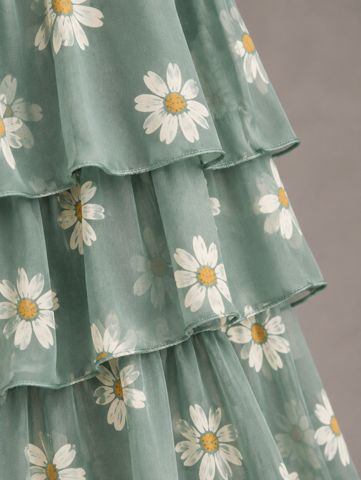 Cambria | Layered Ruffle Maxi Dress