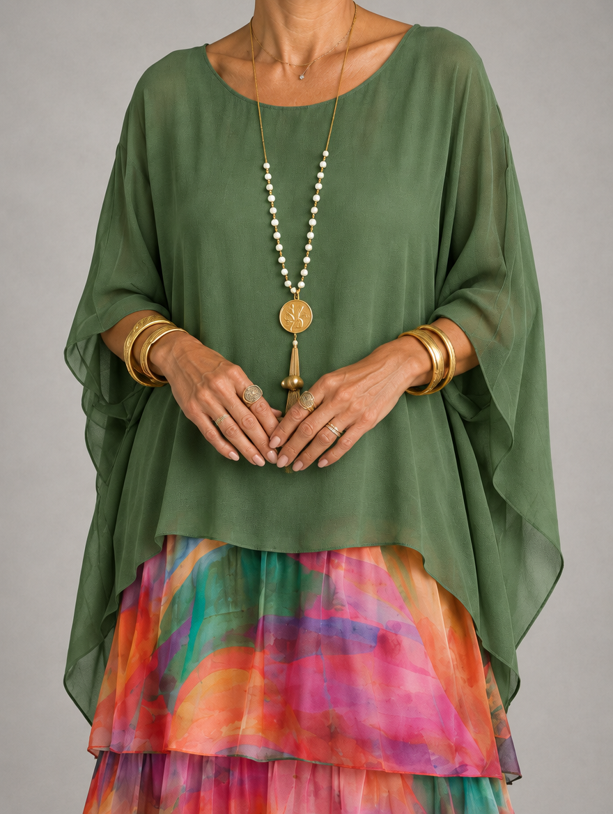 Cambria | Layered Ruffle Maxi Dress