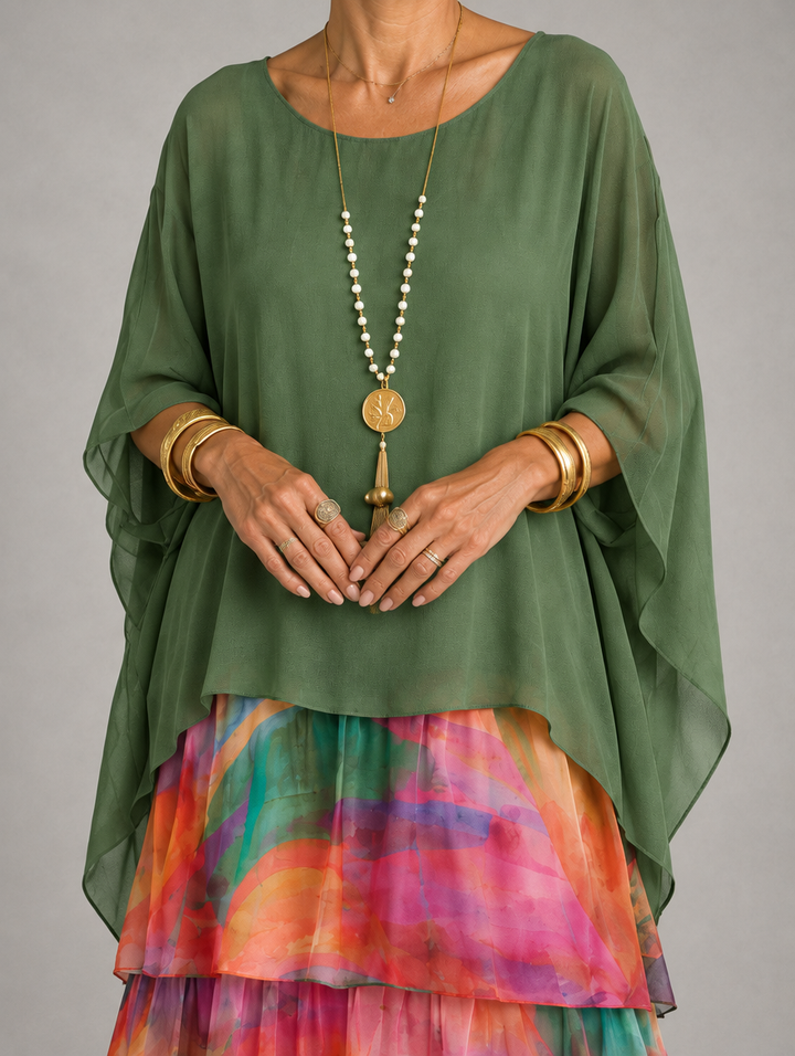 Cambria | Layered Ruffle Maxi Dress