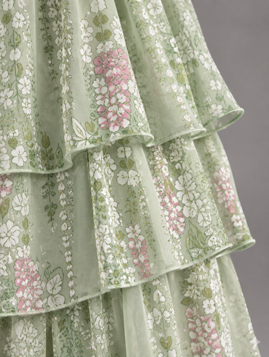 Cambria | Layered Ruffle Maxi Dress