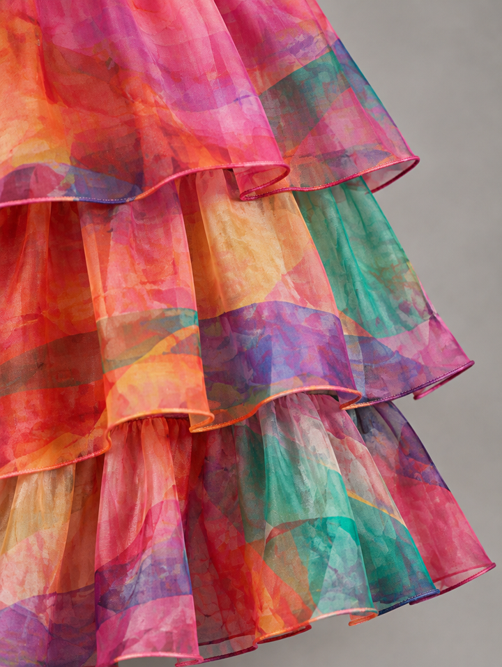 Cambria | Layered Ruffle Maxi Dress