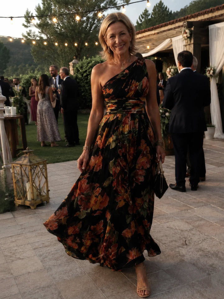 Bralow | Michelle One-Shoulder Floral Maxi Dress