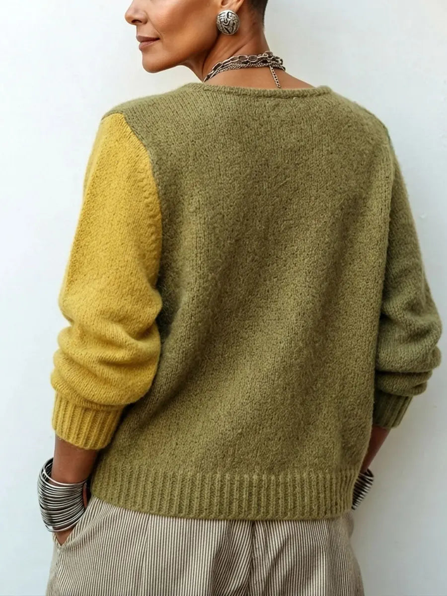 Helena™ Color-Block Knit Sweater