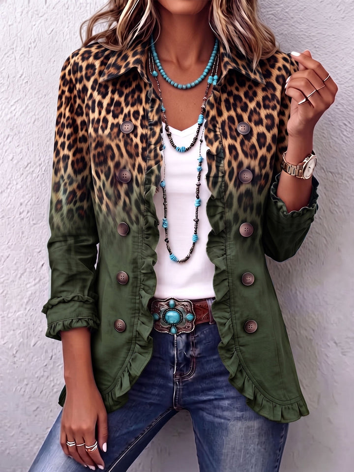 Herminia | Leopard Print Blazer Jacket