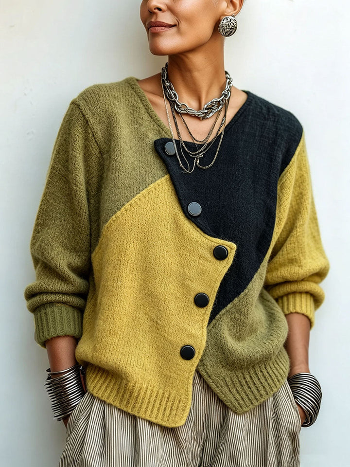 Helena™ Color-Block Knit Sweater