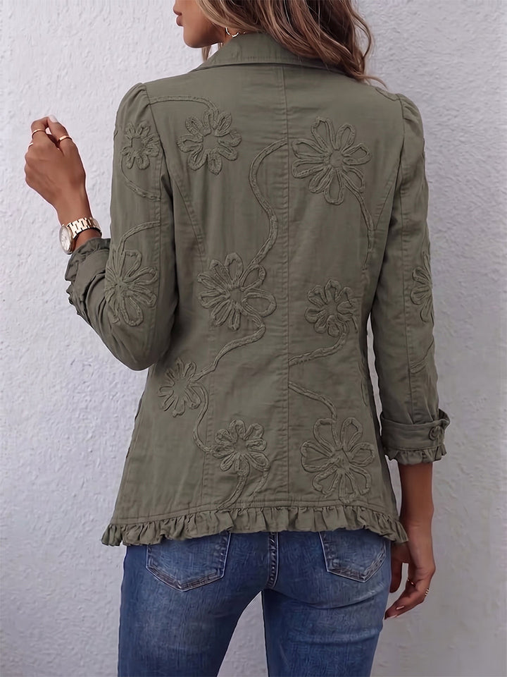 Amparo | Embroidered Ruffle Jacket