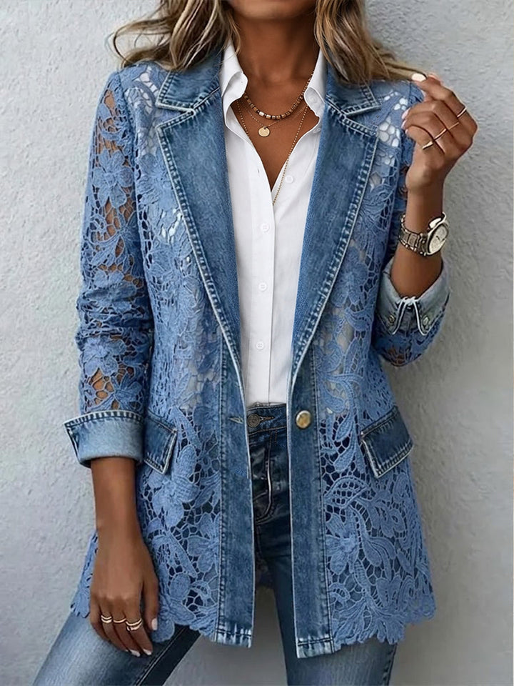 Julia | Floral Lace Blazer