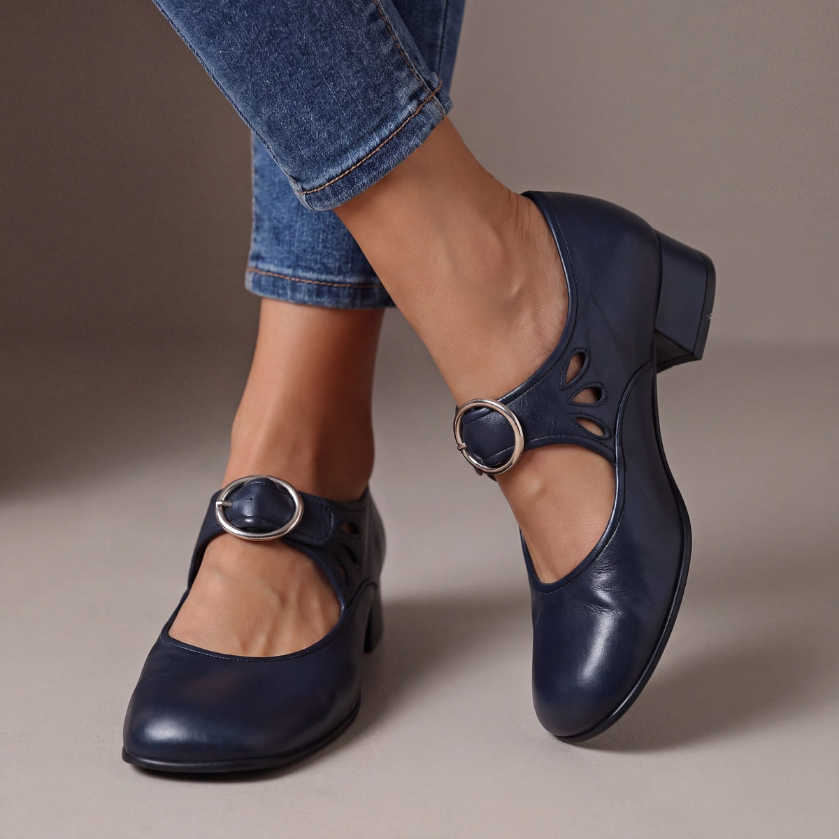 Adam | Block Heel Mary Jane Shoes