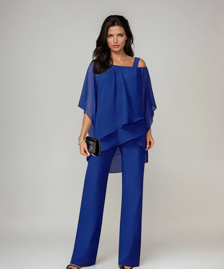 Serenity Asymmetrical Layered Two-Piece Set