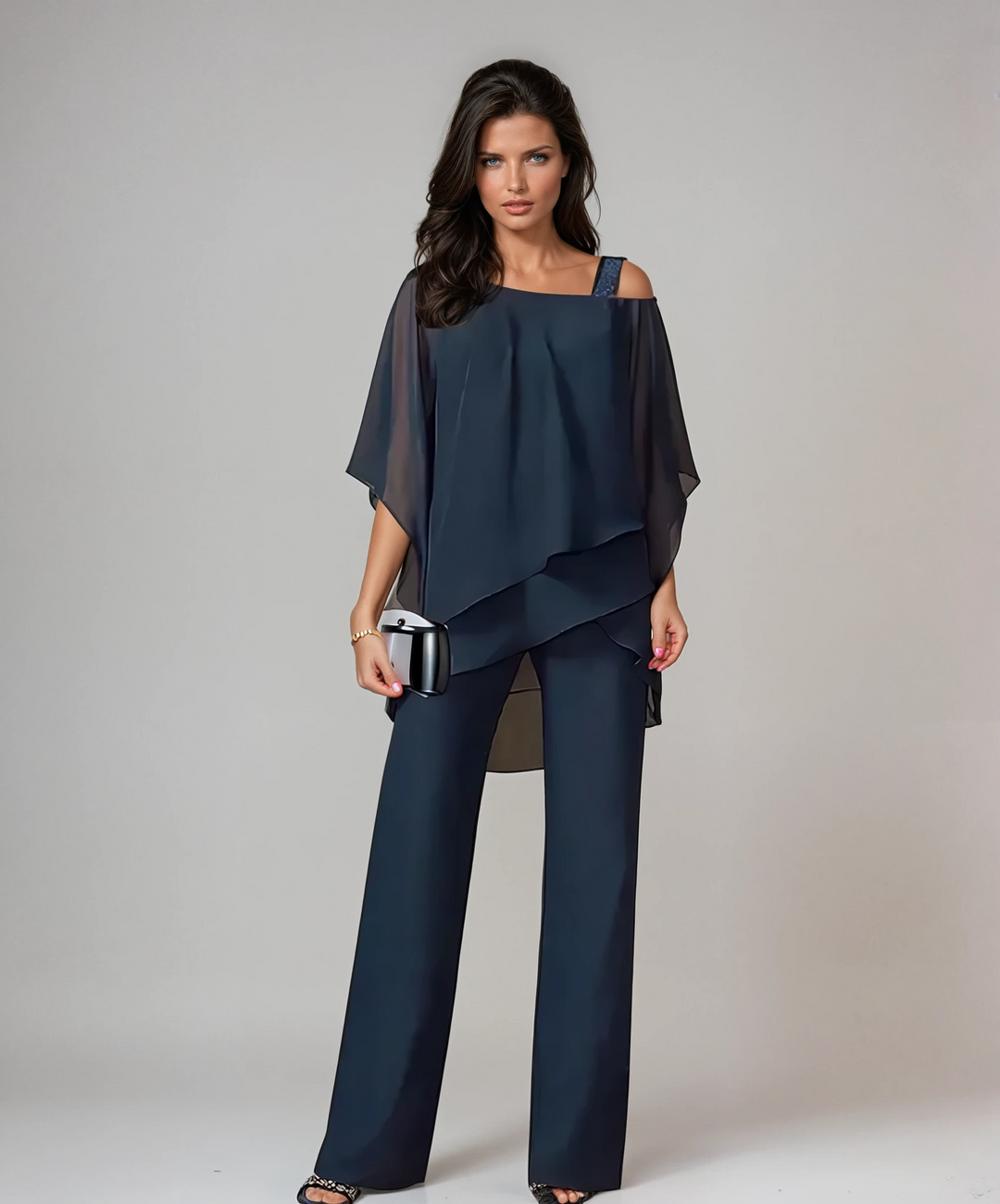 Serenity Asymmetrical Layered Two-Piece Set