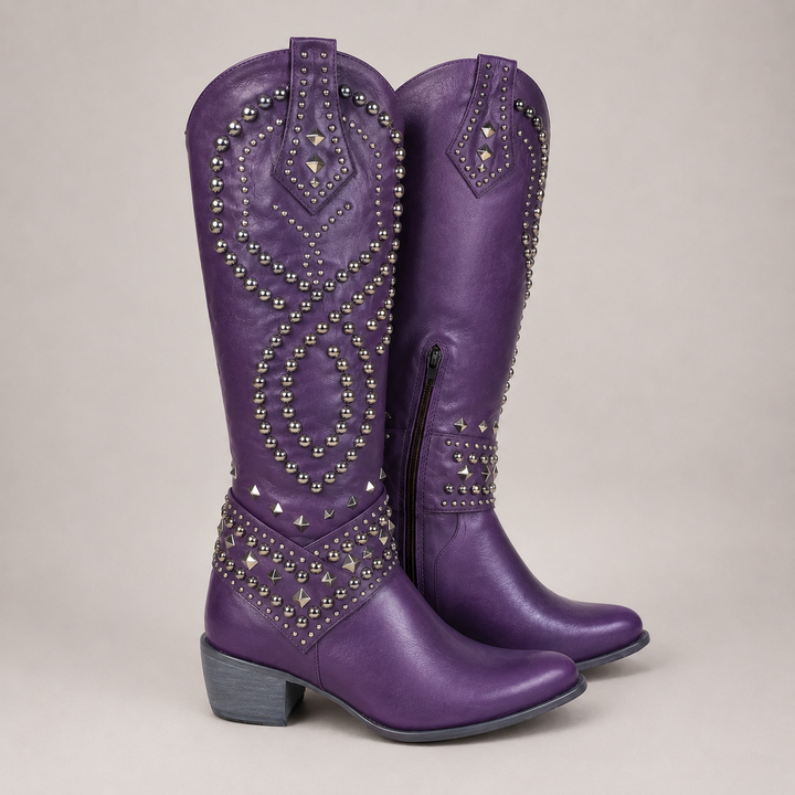 Orena Studded Knee-High Boots