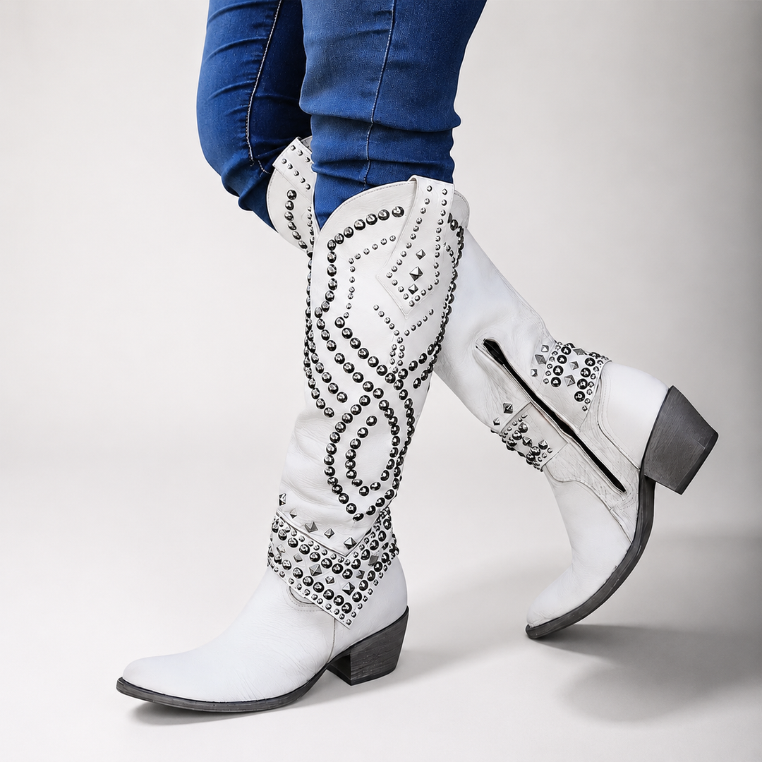 Orena Studded Knee-High Boots