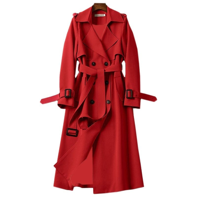 Alice | Double Breasted Long Trench Coat