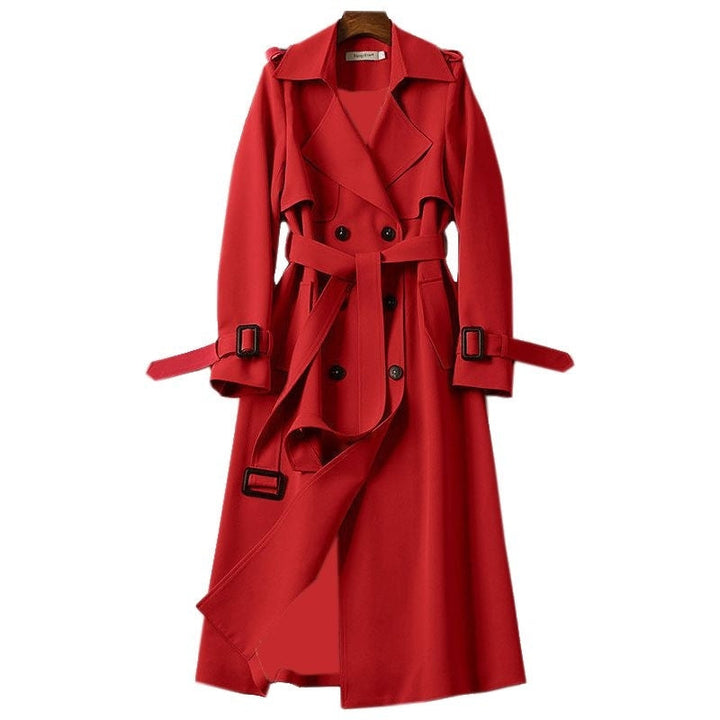 Alice | Double Breasted Long Trench Coat
