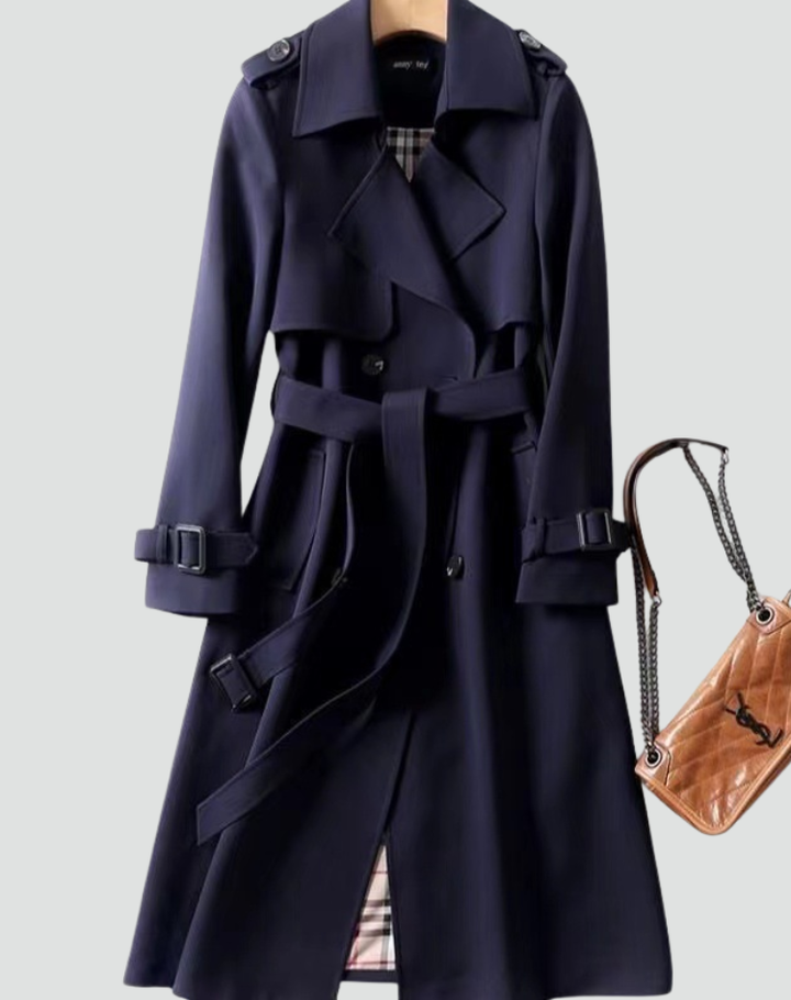 Alice | Double Breasted Long Trench Coat